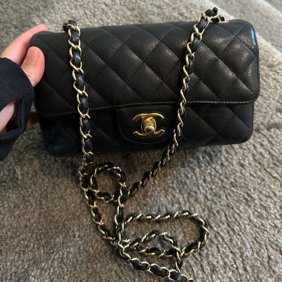 Chanel Rectangular Mini Caviar Black (SOLD) - Picture 4 of 14